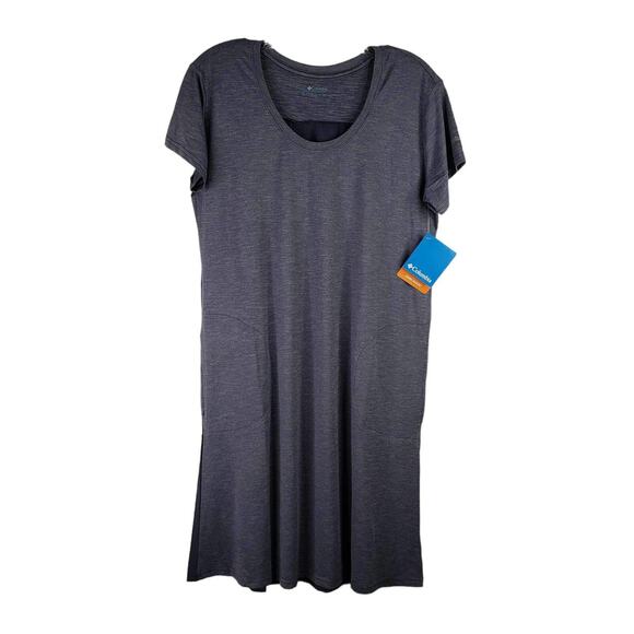 Columbia Dress Hazel Springs Blue Womens Size Small S Activewear SS Pockets New - Picture 2 of 8